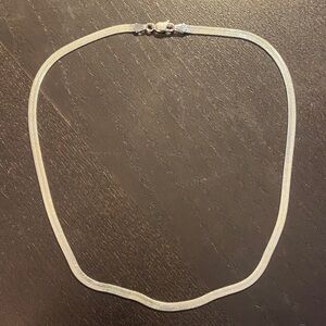 Sterling Silver Herringbone 18” Chain .925